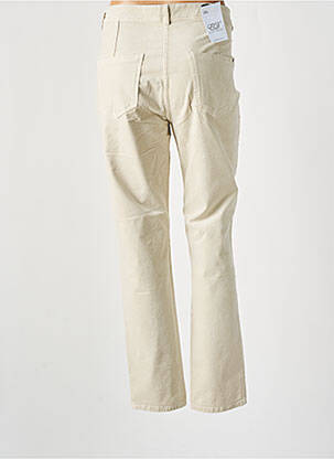 Pantalon slim taille élastique beige EAST DRIVE femme