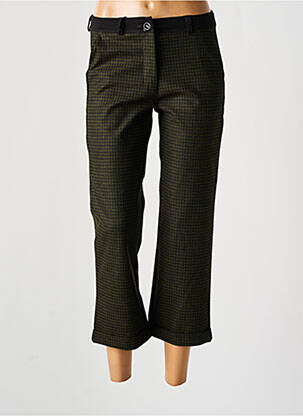 Pantalon 7/8 stretch taille normale vert EAST DRIVE femme