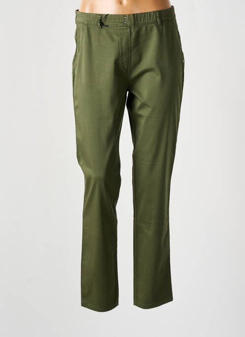 Jegging tissage popeline vert EAST DRIVE femme