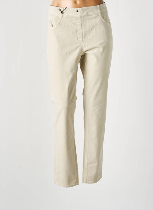 Pantalon slim beige EAST DRIVE pour femme