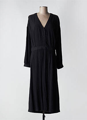 Robe longue manches longues manches longues noir LA PETITE FRANCAISE femme