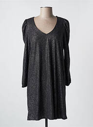 Robe courte manches longues manches longues noir JANIS & JOHN femme