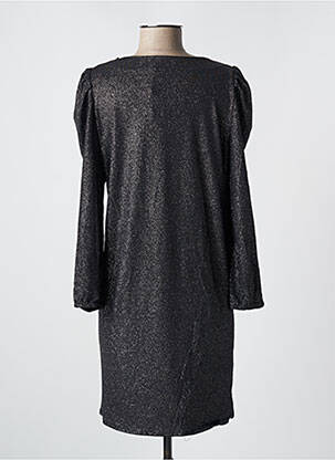 Robe courte manches longues manches longues noir JANIS & JOHN femme