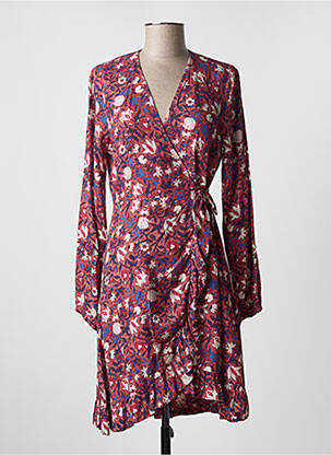 Robe courte manches longues manches longues rose AN' GE femme
