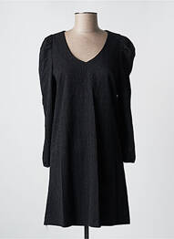 Robe courte manches longues manches longues noir JANIS & JOHN femme