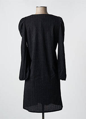 Robe courte manches longues manches longues noir JANIS & JOHN femme