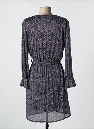 Robe courte manches longues manches longues violet RUE DES ABBESSES femme