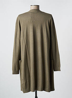 Gilet manches longues stretch vert CREAM femme