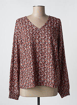 Blouse manches longues manches longues marron CREAM femme