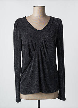 Top stretch manches longues noir CREAM femme