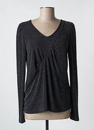 Top stretch manches longues noir CREAM femme