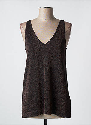 Top stretch sans manche noir CREAM femme