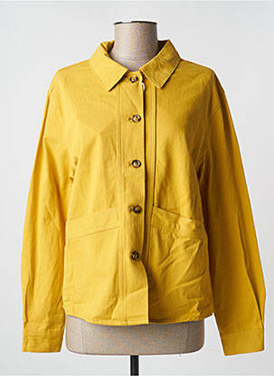 Veste casual coupe droite jaune ORFEO femme