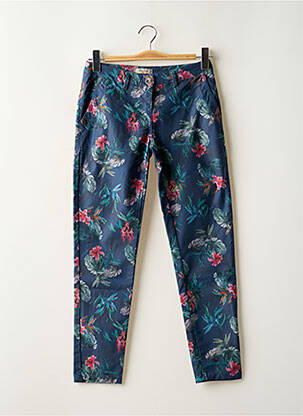 Pantalon chino tissage popeline taille normale bleu PAKO LITTO femme