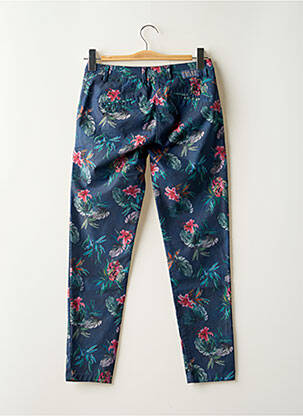 Pantalon chino tissage popeline taille normale bleu PAKO LITTO femme