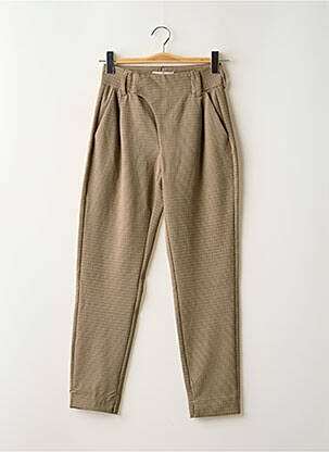 Pantalon slim stretch taille haute beige CREAM femme