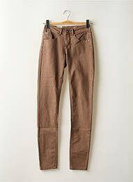 Pantalon slim skinny taille normale marron CREAM femme