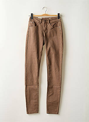 Pantalon slim skinny taille normale marron CREAM femme