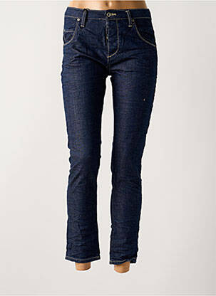 Jeans coupe slim tissage brut taille normale bleu PLEASE femme
