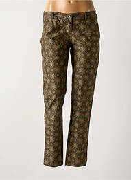 Pantalon chino fermeture zippée sous rabat boutonné taille normale vert PAKO LITTO femme