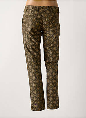 Pantalon chino fermeture zippée sous rabat boutonné taille normale vert PAKO LITTO femme