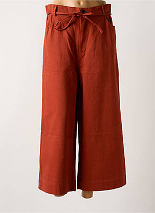 Pantalon 7/8 marron LAURE + MAX pour femme