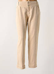 Pantalon droit beige C'EST BEAU LA VIE pour femme seconde vue