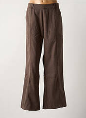 Pantalon large marron LAURE + MAX pour femme seconde vue