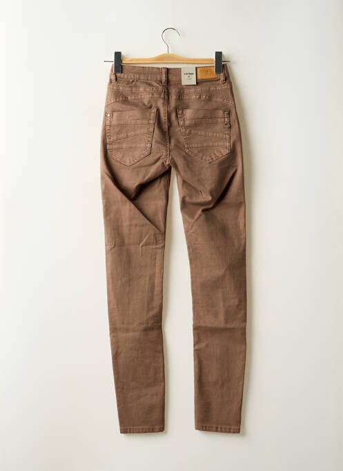 Pantalon slim skinny taille normale marron CREAM femme