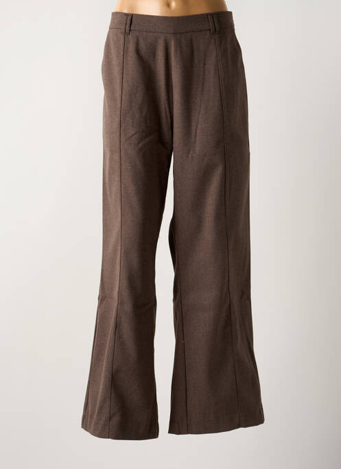 Pantalon large marron LAURE + MAX pour femme