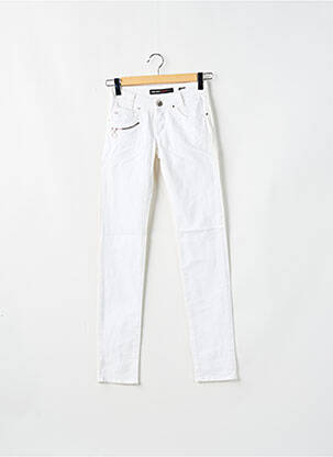 Jeans coupe slim taille basse taille basse blanc MISS SIXTY femme