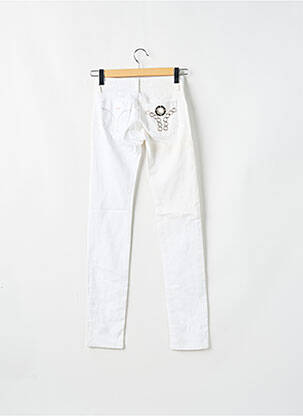 Jeans coupe slim taille basse taille basse blanc MISS SIXTY femme