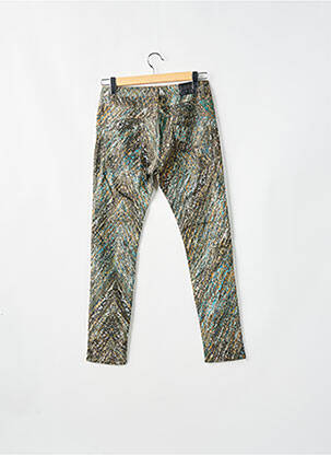 Jeans coupe slim stretch taille basse marron PLEASE femme