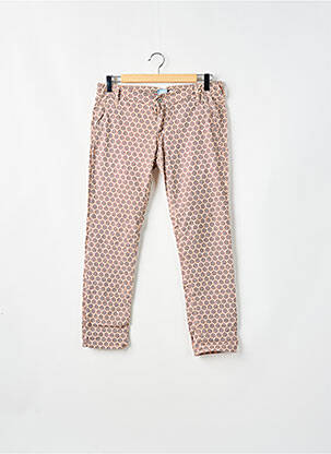 Pantalon 7/8 stretch taille basse rose PLEASE femme