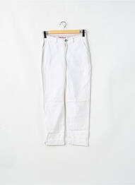Pantalon chino taille basse taille basse blanc LITTLE MARCEL femme