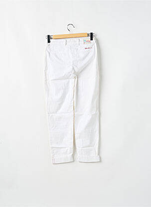 Pantalon chino taille basse taille basse blanc LITTLE MARCEL femme