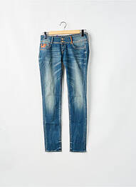 Jeans coupe slim taille basse taille basse bleu LE TEMPS DES CERISES femme