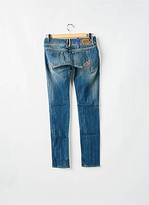 Jeans coupe slim stretch taille basse bleu LE TEMPS DES CERISES femme