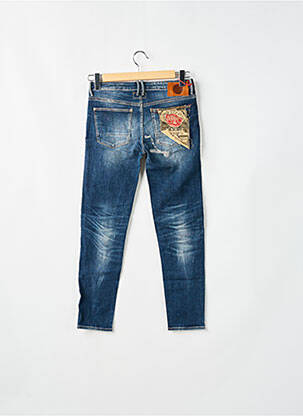 Jeans coupe slim effet usé délavé taille normale bleu LE TEMPS DES CERISES femme
