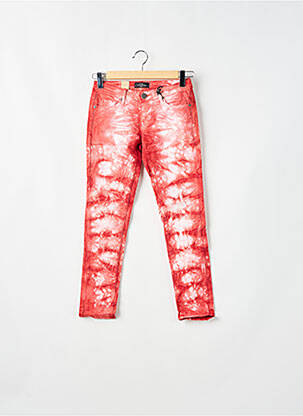 Jeans coupe slim taille basse taille basse rouge CIMARRON femme