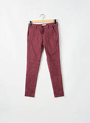 Pantalon chino rouge LE TEMPS DES CERISES pour femme seconde vue