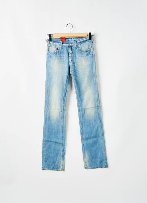 Jeans coupe droite bleu LE TEMPS DES CERISES pour femme