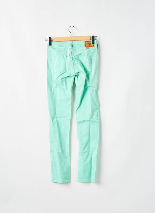 Jeans coupe slim vert CIMARRON pour femme