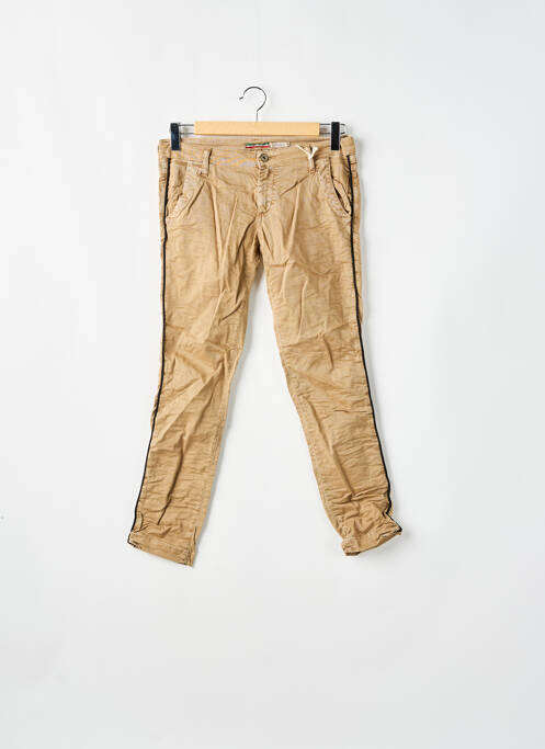 Pantalon chino marron PLEASE pour femme