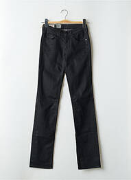 Jeans coupe droite stretch taille normale noir LE TEMPS DES CERISES femme