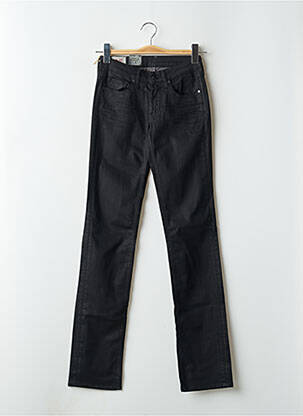 Jeans coupe droite stretch taille normale noir LE TEMPS DES CERISES femme