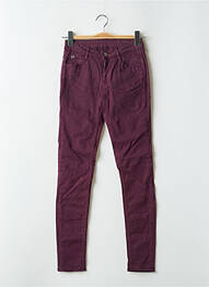 Pantalon slim skinny taille normale violet LE TEMPS DES CERISES femme