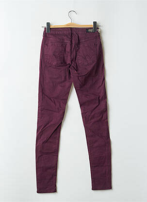 Pantalon slim stretch taille normale violet LE TEMPS DES CERISES femme
