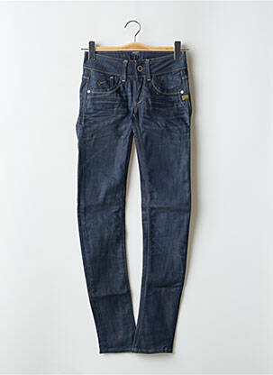 Jeans skinny tissage brut taille basse bleu G STAR femme