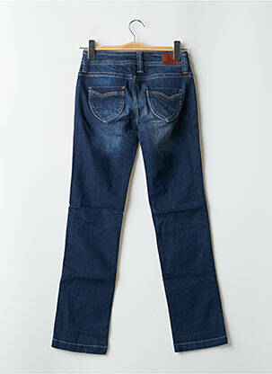 Jeans coupe droite stretch taille basse bleu PEPE JEANS femme